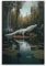 GJDYMX Tierposter Leisurely Crocodile in The Forest, dekoratives Gemälde, Leinwand, Wandposter und Kunstdruck, moderne Familienschlafzimmer-Dekoration, Poster, 30 x 45 cm