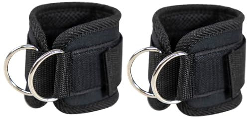 Lot de 2 sangle musculation, sangle de tirage, sangle cheville musculation poulie,sangle poignet musculation,accessoires sport