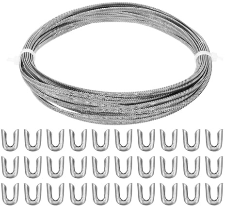 Ieron Disossamento in Acciaio Inossidabile per Corsetto Catena a Squame di Pesce da 33 Piedi e 30 Punte di disossamento in Acciaio per Cucire Abito Corsetto -5 mm