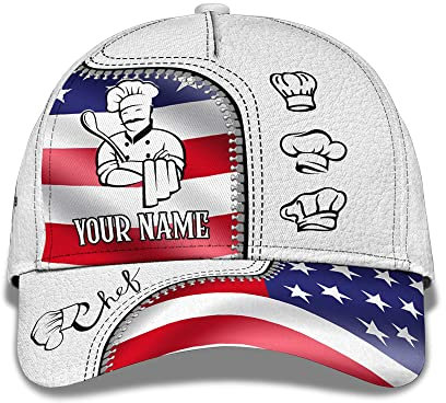 Unisex Gorra De Béisbol Ajustable Sombrero-Papá Clásica Protección Solar Gorras para Hip Hop Golf Pesca Cocinero Personalizado Impreso En 3D - Cocina