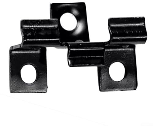 Lot de 100 clips de fixation pour planche composite en acier inoxydable - Système de montage pour lames de terrasse en bois et plastique - Avec espacement de 3 mm - Noir (7/8/9/10 mm) (9 mm)