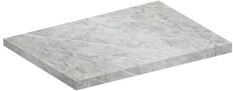 VCM Arbeitsplatte | 30mm stark | Breite 100 cm | leicht zu reinigen | Küchenarbeitsplatte - Fasola Marmor-Style