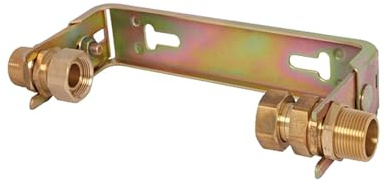 JS Wasserzähler-Bügel 1 1/4 x 1 1/4 Zoll, für Hauswasserzähler mit Baulänge 260 mm, verstellbar, verzinkt