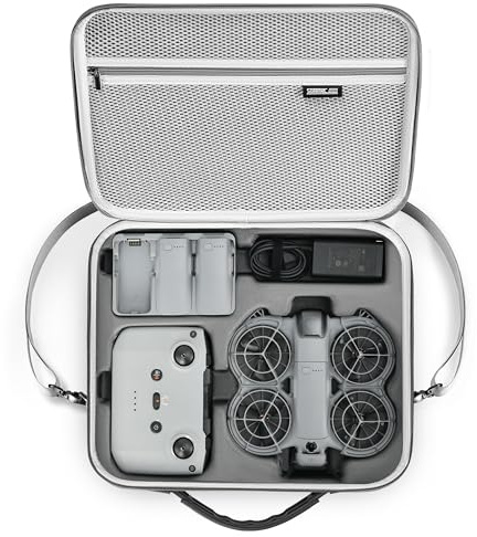 STARTRC Neo 2 Tasche, Tragbar PU Case für DJI Neo 2 Fly More Combo Zubehör | Tragetasche für DJI Neo 2 Drohne Compatible with RC-N3/N Controller, Neo 2 Akku,Zweiwege-Ladestation