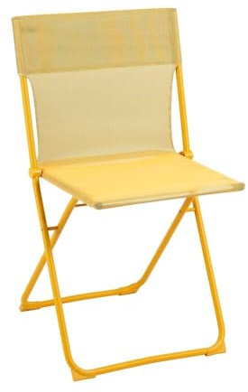 Lafuma MOBILIER - Ultra-kompakter Klappstuhl - Balcony - Batyline® Iso - Gelb Miel LFM5167_9987-5 Jahre Garantie