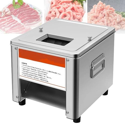 KJHYYPP Affettatrice elettrica per Carne - Affettatrice in Acciaio Inox da 850 W per Cucina e Ristorante, affettatrice Professionale per Alimenti, Lama di precisione, Spessore di Taglio 15 mm