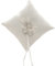 Awtlife - Cuscinetto per fedi nuziali, con 2 cuori in strass, avorio, 17,8 cm (7”)