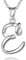EUDORA Harmony Ball Kette mit Buchstaben E für Damen Sterling Silber 925, Halskette mit Anfang Buchstaben E Kette mit Namen Alphabet Initialen Anhänger Schmuck Geschenk für Frauen Mama Freundin, 45CM