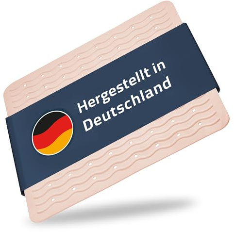 RIDDER – Duscheinlage Playa ca. 54x54cm, rosa, 100% TPE | Made in Germany Duschmatte aus hautfreundlichem TPE. Maschinenfeste Antirutschmatte mit Saugnäpfen & Ablauföffnungen