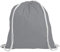 sin4sey 10er Set Baumwollbeutel Turnbeutel Baumwollrucksack Sportbeutel (grau)