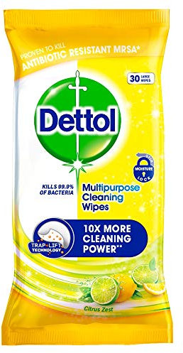 Dettol Antibacterial Multi Surface Cleaning Wipes Citrus 30s
