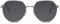 Cheapass Sonnenbrille Klein Rund Gun Metall Stil mit flacher Obereseite und grauen Linsen UV400 geschützt Männer Frauen
