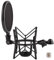 LYRCRO Microphone Shock Mount with Integrated Pop Shield for Rode Mics like K2, NT1-A,NT1000, NT2-A, NT2000, NTK, Podcaster and Procaster (20mm Internal Thread).