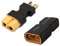 VUNIVERSUM 2X Stück Premium Adapter Set XT60 auf T-Stecker T-Dean T-Connector Deans Male Female Buchse für Lipo Akku Battery Hochstrom Adapterkabel von Mr.Stecker Modellbau®