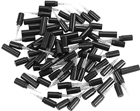 Ntcpefy 100Pcs / Lot 2Ml Schwarz Plastic ParfüM SprüHflasche Probe Sprayer ZerstäUber ParfüM Flasche