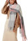 Bakicey Damen Schal XXL Warm Weich Strickschal Karo Winterschal Herbstschal Wolleschal Frauen Deckenschal Halstuch Scarf Poncho Cape (Rosa)
