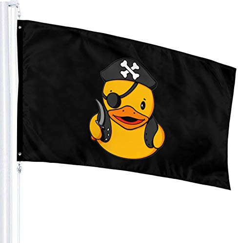 Flag Pirate Rubber Duck Pirate Flag Personalised Bunting Flags Printed Banner For Home Festival Indoors 90X150Cm