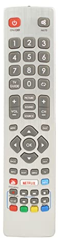 Telecomando di ricambio adatto per Sharp TV 55BJ2E, 55BJ2K, 55BJ3E, 65BJ2E, 65BJ3E