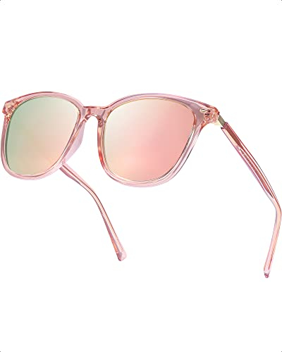 Myiaur Polarisierte Sonnenbrillen Damen Groß, UV400 Schutz Brille Verspiegelte Klassische Sonnenbrille