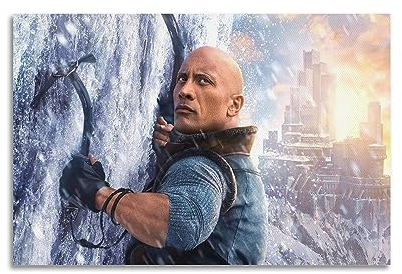 VZRSQZK Schauspieler Dwayne Johnson Poster, dekoratives Gemälde, Leinwand-Wandposter und Kunstdruck, modernes Familienschlafzimmer-Dekor-Poster, 20 x 30 cm