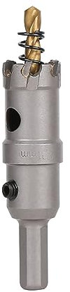 Vearter TCT Hole Saw, 21mm Carbide Bit with Pilot Drill, Cutter for Hard Metal, Stainless Steel, Mild Steel, Aluminium Alloy, Copper, Iron, Plastic and Fiberglass