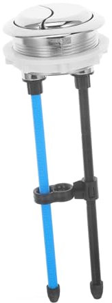 Housoutil 2 Stück Toilettenwassertank-druckknöpfe Stangen-kit Silber Universal Fit Für Spülkästen