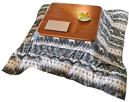 Yclty Kotatsu,Wärmsten Heizung Tisch,Tatami Japanisches Bett,Schreibtisch Coffee Tables Beistelltisch,Couchtisch Futon Matratze,Zimmer Schlafzimmer Möbel,4-teiliges Set (Size : 120x80x41cm)