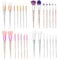 7 Pièces pinceaux maquillages makeup brush set conique pinceau de maquillage pinceau cosmétique Positionner Violet