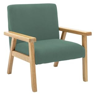 Kindersessel aus Holz und khakifarbenem Cord, ISAK B 47 x T 43,5 x H 50cm
