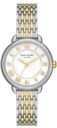 Kate Spade New York Damenuhr „Lily Avenue“ mit DREI Zeigern aus Edelstahl, KSW1822