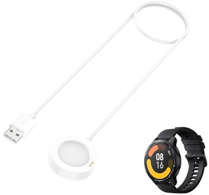 HOMTERN Magnetic Charger Compatible With Xiaomi Watch 2/Watch 2 Pro,Watch S3/Watch S2,Watch H1,3.3ft USB Charging Cable Stand Dock Smartwatch Accessories,White
