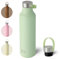 BOTTLE BOTTLE Insulated Water Bottle, 600ml, Leakproof, Handle (Light Green), B2C01001A1