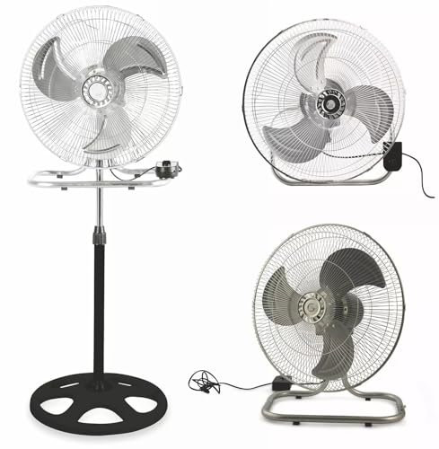 Generico DGSUMMER VENTILATORE 3 IN 1 A COLONNA DA TAVOLO E MURO/VELOCITÀ 75W 5 PALE COD. 494010 CASALINGHI DEL GIUDICE