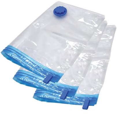Small Premium Vacuum Storage Bags 40cm x 60cm - Space-Saving Solution for Clothes, Bedding, and Travel - Airtight & Reusable (Small 40cm x 60cm 3 Pack)