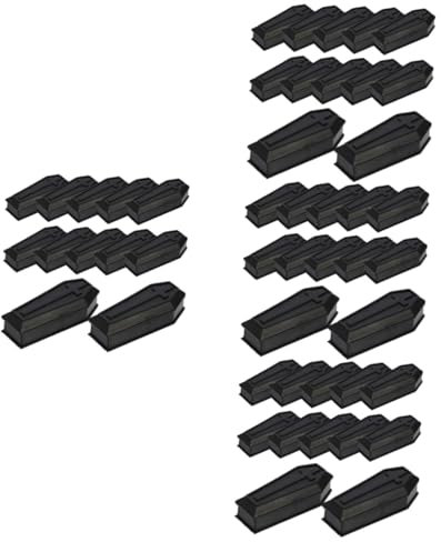 Hohopeti 56stücke Teiliges Halloween Sarg-boxen Mit Deckel Gruselige Süßigkeitenschachteln Für Partys Dekoration Und Streiche Robuste Kunststoff-modelle Für Halloween-feiern