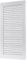 Vent Systems Cubierta de ventilación blanca de 150 x 310 mm – Rejilla de ventilación rectangular plana – Protección contra insectos integrada – Ventilación HVAC para baño, oficina en casa