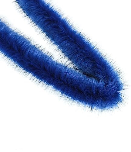 Anevous 5m Boa zum Basteln, Einfarbig Federboa, Flauschige Federschal, Federstreifen Hochzeit Dekorationen für Nähen Kunsthandwerk Dekoration, Kostüm-Accessoire, Party, Karneval,Königsblau