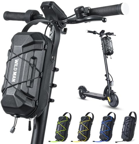CHICLEW 3L Große Kapazität Scooter Tasche, Schnellverschluss Wasserdichte E Roller Tasche, Tragbare Tasche E Scooter mit Mehrfarbigen Kordelzügen, Lenkertasche Escooter für Xiaomi Mijia Sedway Ninebot
