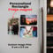 Personalised Fridge Magnet 9cm x 5.5cm Rectangular. Gloss Photo Print, Upload Photo, Custom Picture and Logo. Custom Small Gift, Photo Tile Magnet.