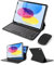 SOPPY Slim Magnetic Keyboard Folio with Mouse, Keyboard Case iPad 11th Gen. (A16) 11-inch 2025, 10th Generation 10.9 inch 2022, Smart Cover for iPad 10th Gen, Ultra Slim, QWERTY UK Layout
