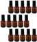 FRCOLOR 7 Ml Leere Nagellackflaschen Aus Glas Mit Pinsel 15 Stück Nachfüllbare Kosmetikbehälter Für Nagellacköl