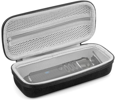 Linkidea Robustes Reiseetui, kompatibel mit Wahl USA Pro Series 3026018, Manscaper Modell 5708, Bartschneider-Zubehör-Organizer, tragbare Aufbewahrungsbox (Schwarz)