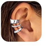 YADOCA Ear Cuff Gold Ohrmanschette Ohrringe Ohne Ohrloch Earcuffs Silber Helix Knorpel Clip auf Wickelohrring Fakepircings Ear Cuffs Ohrklemme