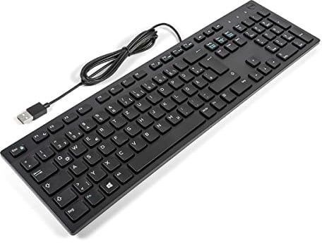 Dell KB216 GERMAN Slim Office Multimedia Keyboard BLACK