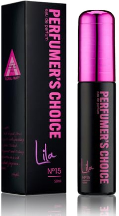 Perfumer's Choice No.15 Lila - EDP para Mujer, Ruibarbo y Nuez Moscada 50ml | Eau de Parfum Mujer, Aroma Floral y Cálido, Bergamota, Vainilla, Larga Duración, Regalo para Mujer
