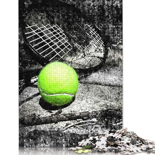 Jigsaw Puzzle Tennis Art Print Work 1 500 Piece Jigsaw Puzzles Wooden Jigsaw Puzzle for Adults 18+ Educational Games 500pcs (52x38cm)