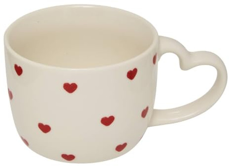 Atmosphera - Taza de san valentín con corazones - Asa blanca