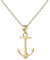 Serebra Jewelry Ancora Ciondolo con Collana | tutto in Argento Sterling 925 | nei colori Argento, Oro, Oro Rosa | by (Oro)