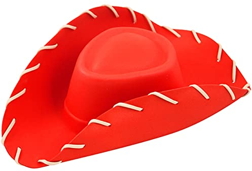 Quickdraw Erwachsene Rot Cowboy Hut Toy Story Jessie Wild West Eva Kostüm Verkleidung Zubehör