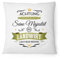 Fashionalarm Kissen Seine Majestät der Landwirt - 40x40 cm mit Füllung | Lustige Geschenk Idee Kollegen Bauer Landwirtschaft Beruf Arbeit Spruch, Farbe:weiß